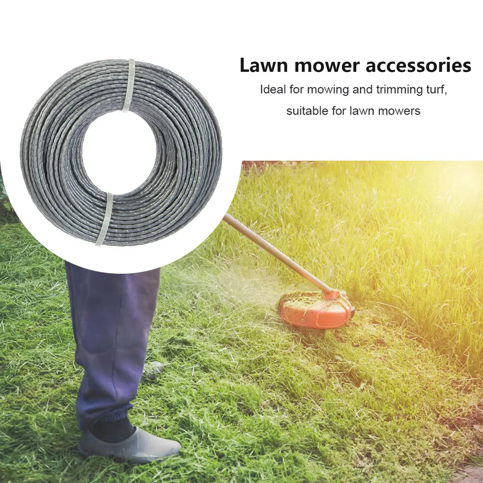 1 Roll Trimmer Line 24M For Bosch F016800462 Replacement Grass Nylon String Lawn Mower Diameter Garden Cutter Round Accessory