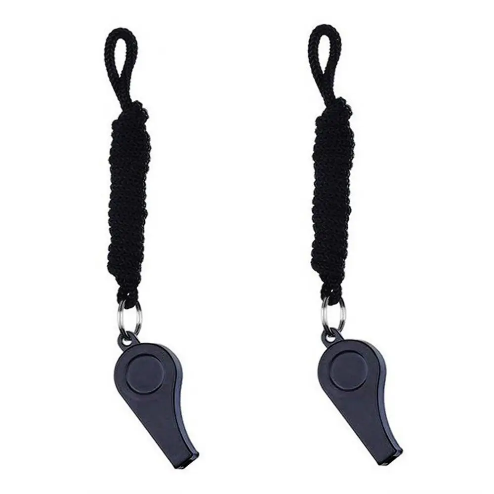 

5 шт., футбол, баскетбол с черной веревкой, рефери, спортивный регби, черный свисток, ABS, свистки, инструмент для черлидинга, болельщики