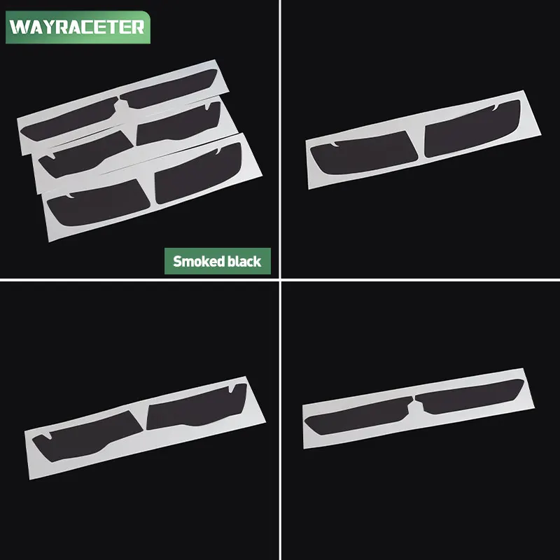 Car Headlight Tint Smoked Black Protective Film Transparent TPU Sticker For Jeep Grand Cherokee WK2 LCI 2011+ 2018 WL 2025 2024