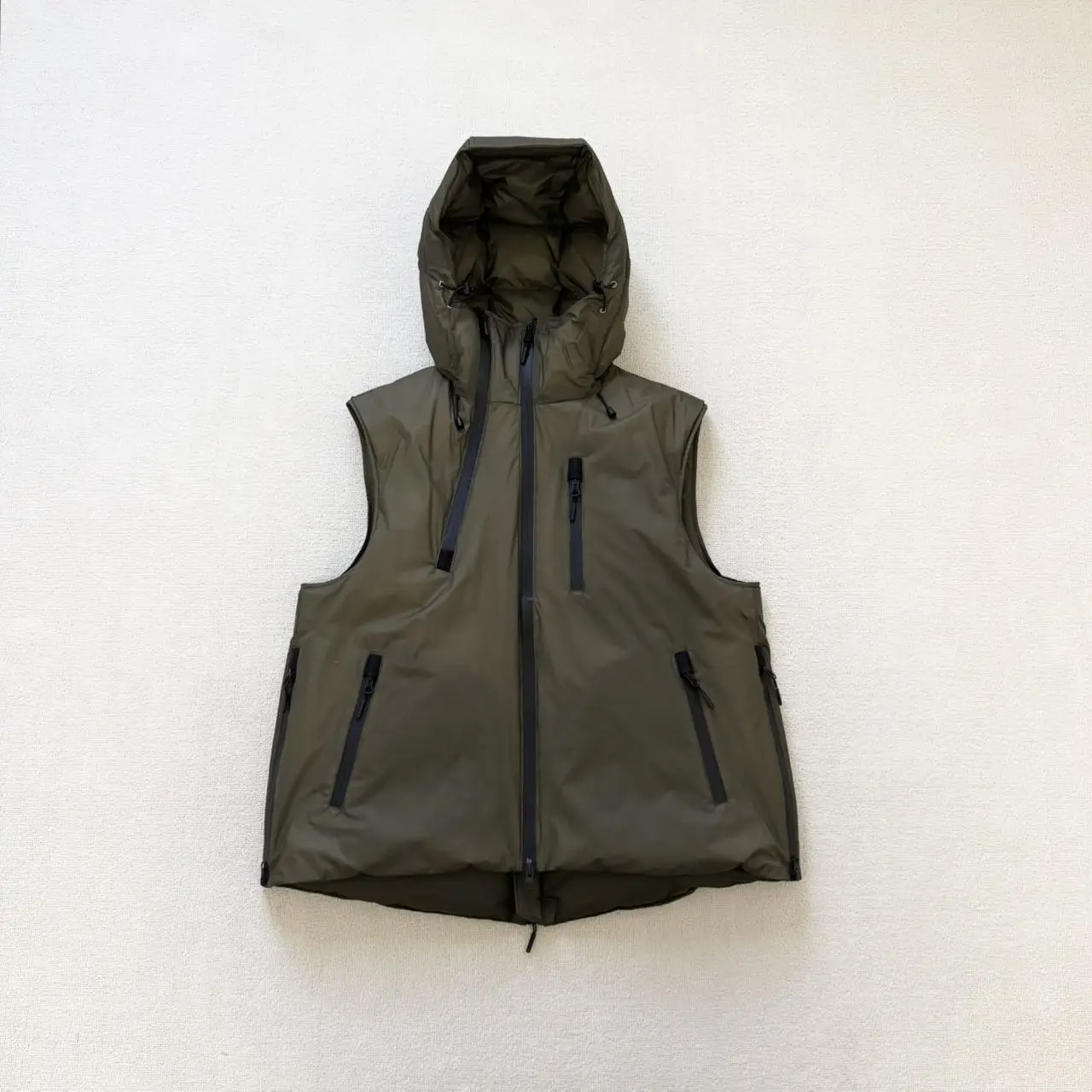 NANGA × EG function waterproof thermal hooded down vest