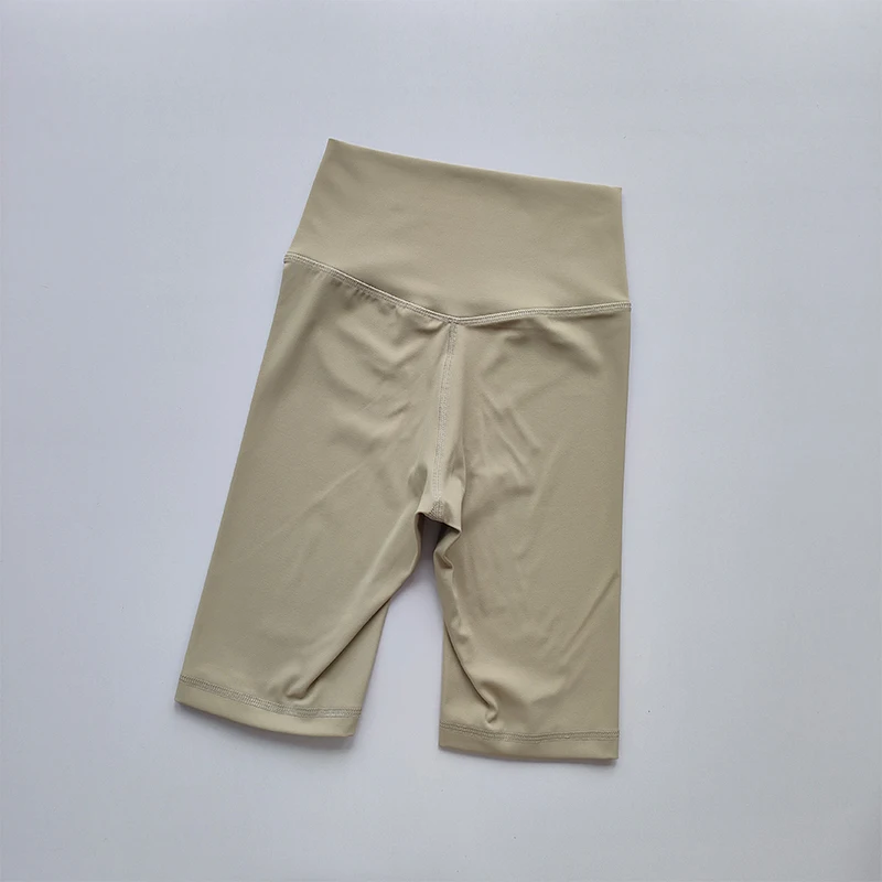 Hochgeschnittene Gaoshi-Thread Nude Sport-Lauf-Yoga-Caprihose für Damen, Schnelltrocknende Fitness-Laufshorts, Sommer-Hot-Shorts – Detail 6