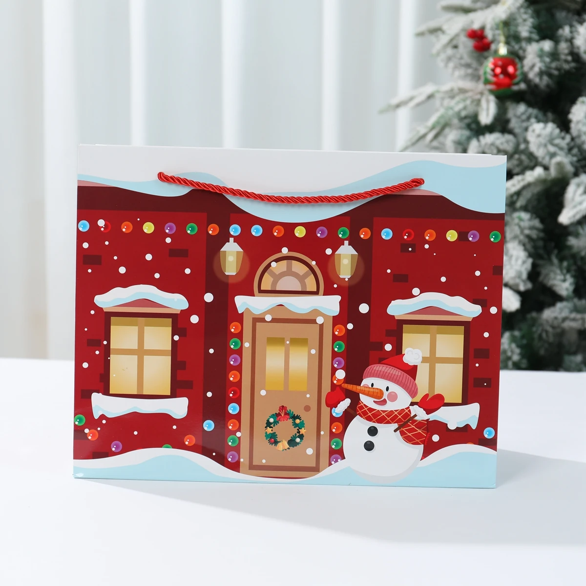 

Christmas Gift Paper Bags Merry Christmas Decoration for Home 2024 Gift Paper Bag Xmas Ornament Navidad Natal New Year Gift 2025