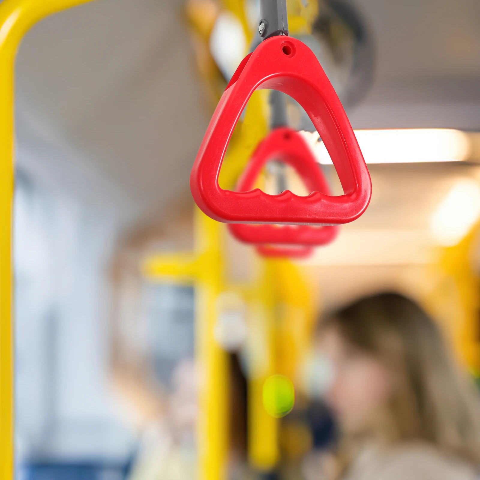 

Bus Subway Handrail Ring Red Durable Safe Multi Functional Suitable Buses Subways Easy Installation Smooth Grip Car Interior