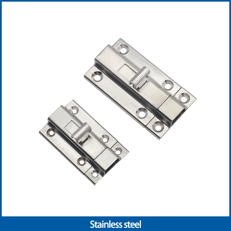 

Stainless Steel Door Bolt Industrial Automation Equipment Sliding Square Bolt External Impact Door Lock