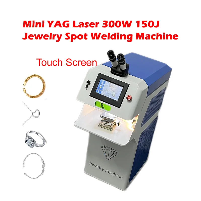LY Mini YAG Laser 300W Super Power 150J Zgrzewarka punktowa do biżuterii z ekranem dotykowym Mikro laserowa lutownica do złoty srebrny łańcuch