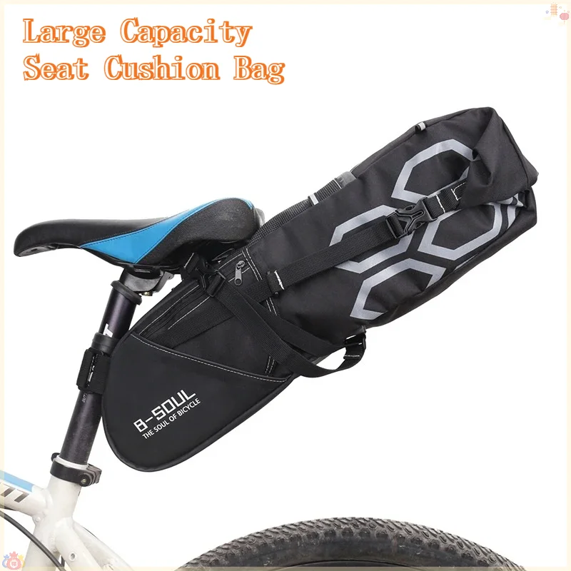 

12L Waterproof Bicycle Saddle Bag, Large Capacity Bike Seatpost Bag, MTB Cycling Rear Seat Pannier Bag, Bicycle Accessories
