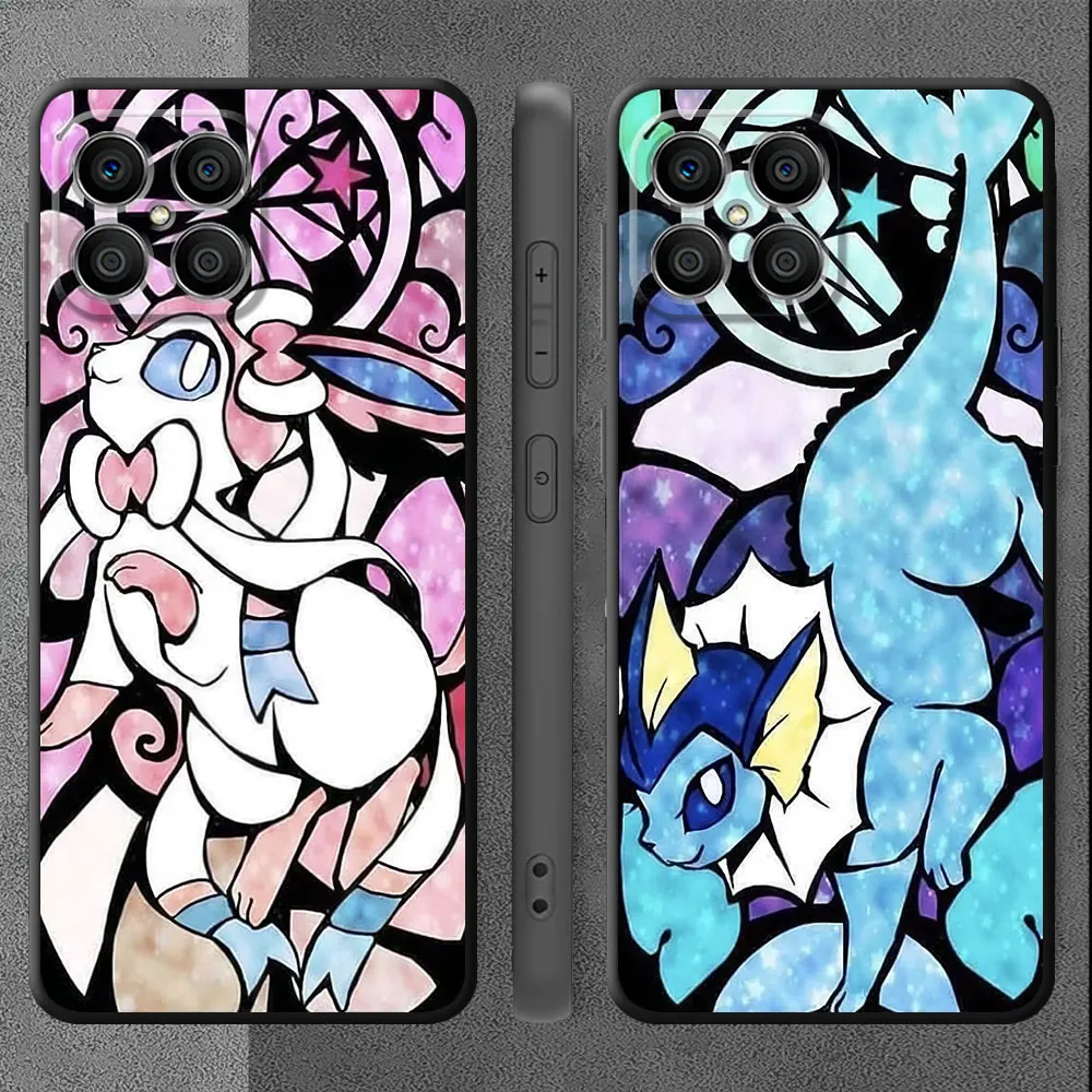 Case For Huawei Honor X8a X8 90 Lite X9a 8X X7 Magic5 Pro P40 P30 P20 X6 X6a P Smart Z Shell Phone Cover Pokemon Pikachu Eevee