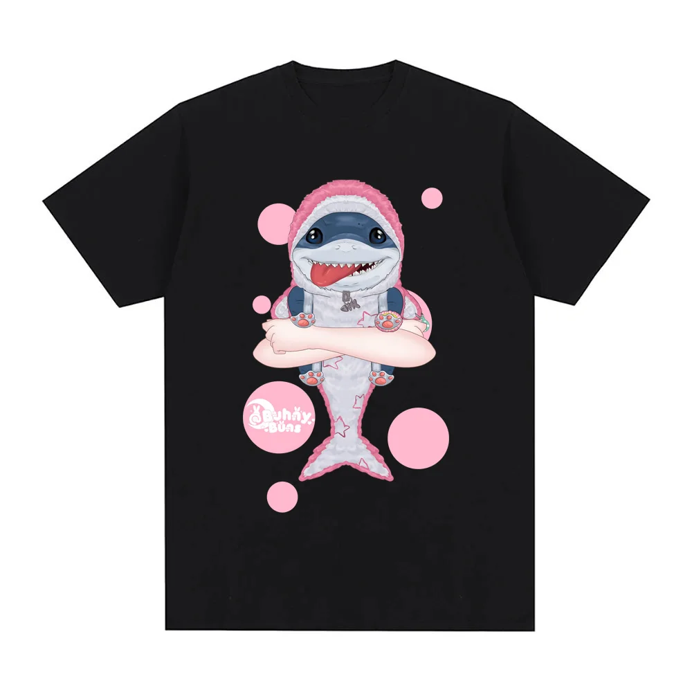 Camiseta informal de Jeff The Landshark, Camiseta de algodón de alta calidad con estampado de dibujos animados, camiseta de moda, Camisetas informales de manga corta, camisetas