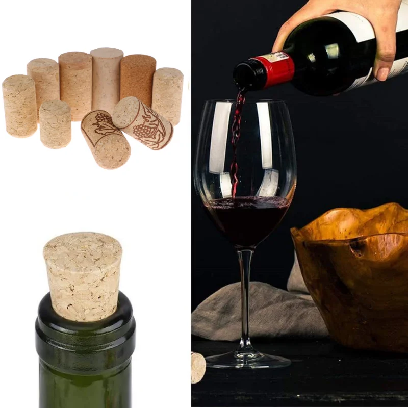 10Pcs Wine Corks Stopper Reusable Functional Portable Sealing Wine Bottle