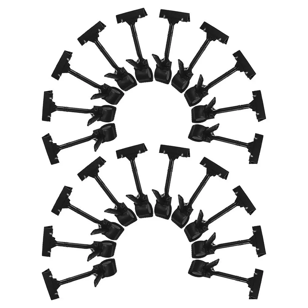20pcs Adjustable Sign Holder Clips for Retail Shelves, Fruit Stands & Price Tags – Elegant Tag Clamp Set