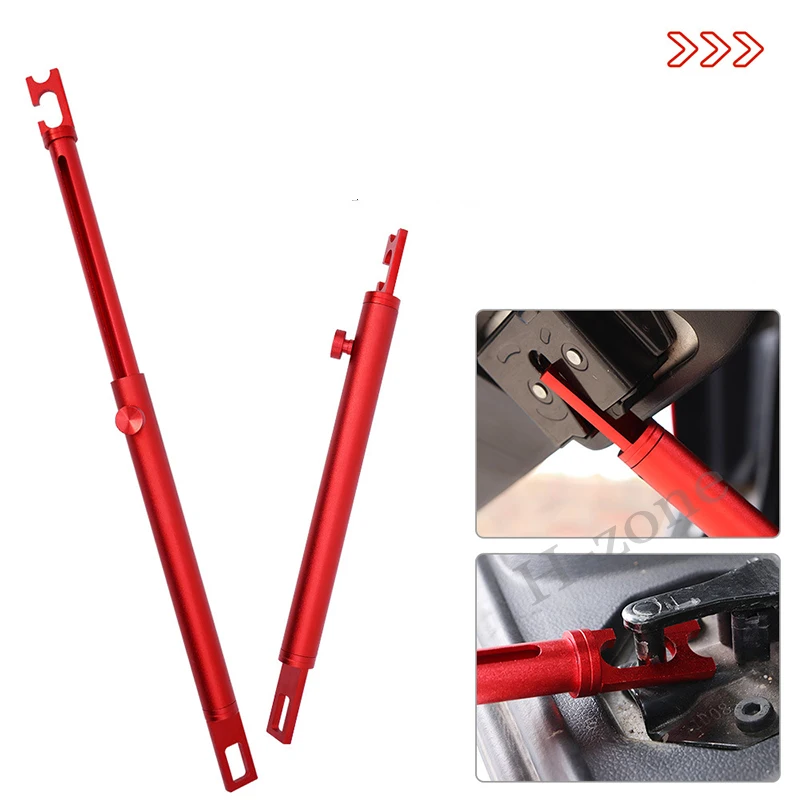 Car door fixing bracket 31-46CM retractable adjustable support rod door repair fixing tool aluminum material does not deform