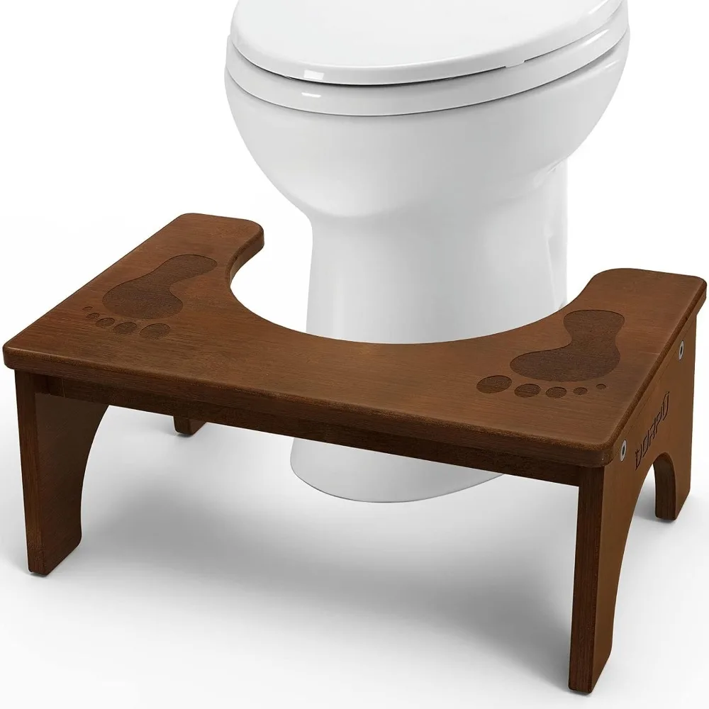 

Wooden Toilet Stool, Anti Slip Bamboo Potty Training Stool for Children, 350 Lbs Capability, Easy to Assemble (7 inches)