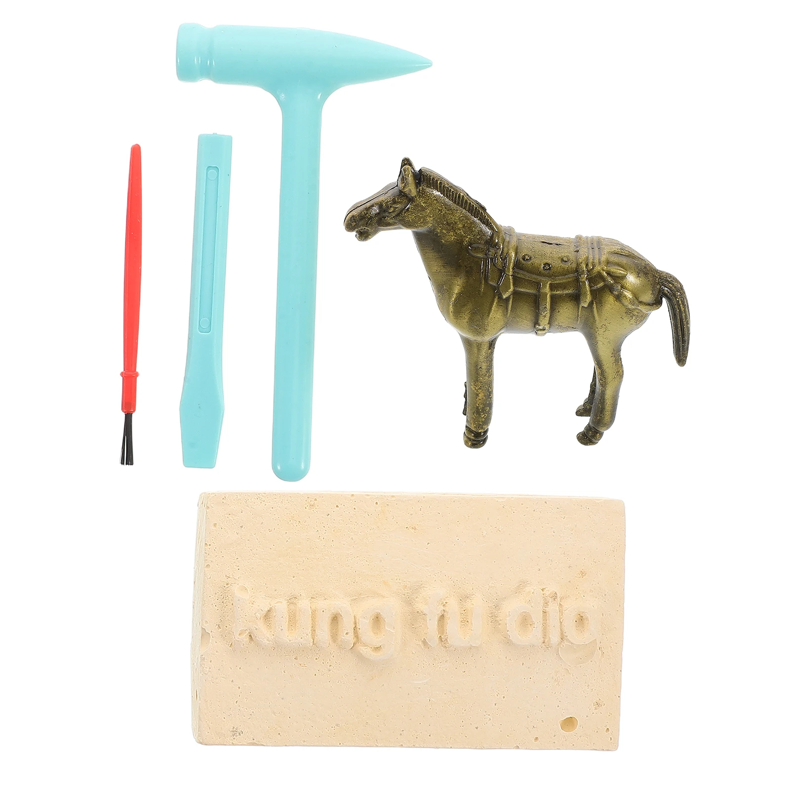 

Terracotta Warriors Figures Metal Horse Figurines Adults Archaeology Craftsm Camping Decor Item Statue