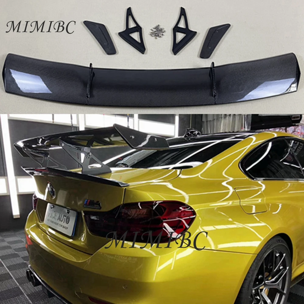 FOR BMW M3 F80 M4 F82  Rear Trunk Spoiler Guide Wing Rear Wing Car Trunk Diverter 3D Style Carbon Fiber Tail fins