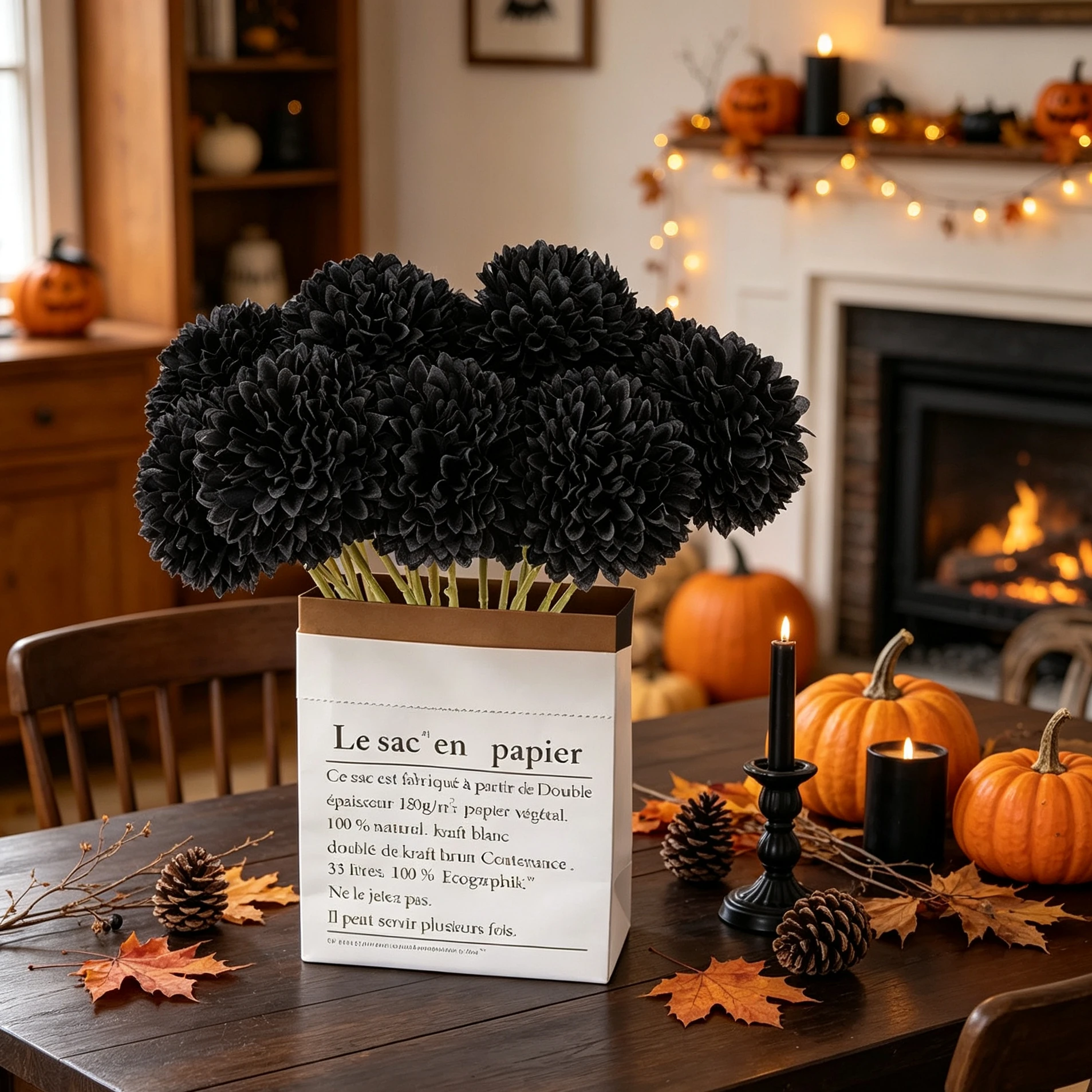 10 Stück Künstliche Blumen aus Seide, Löwenzahn, Hortensie, für Zuhause, Tischdekoration, Halloween, Herbst, Deko-Kranz, Hochzeitsstrauß, Brautfest – Detail 5