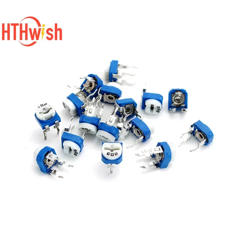 65/100/160 قطعة RM065 الجهد قابل للتعديل المقاوم 100/200/500/1K/2K/5K/10K/20K/50K/100K/200K/500K/1M الجهد عدة