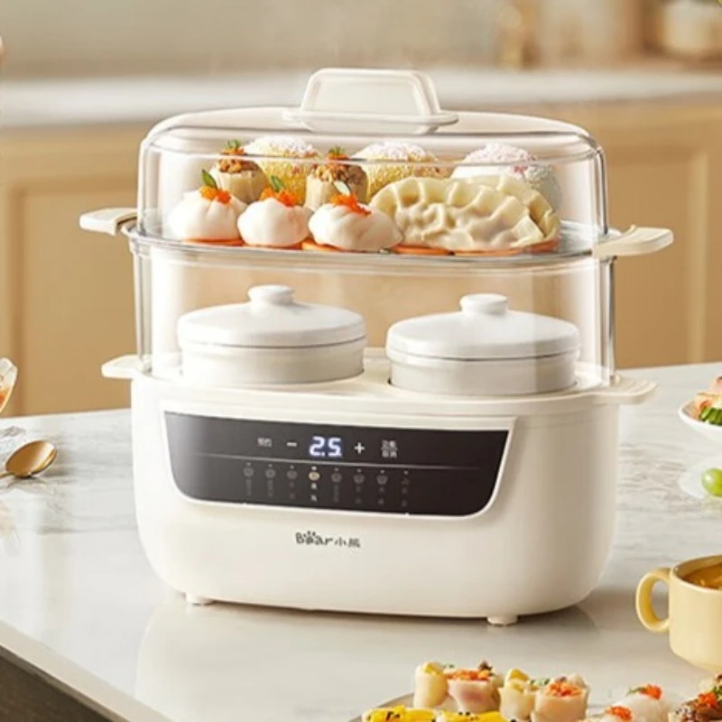 Bear Electric Slow Cooker Multi-Function Soup Pot Stew Pot Double Boiler Baby Porridge Cooker Bird's Nest Stew Pot for Kitchen