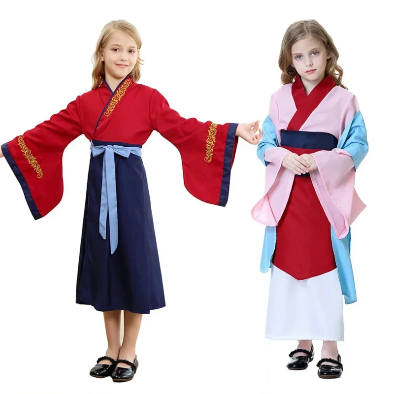 Cosxie Mulan-vestido de Cosplay para niñas, disfraz de dragón Mushu, disfraz de Mulan, disfraces de actuación de Halloween para niños, disfraces de Carnaval para niños