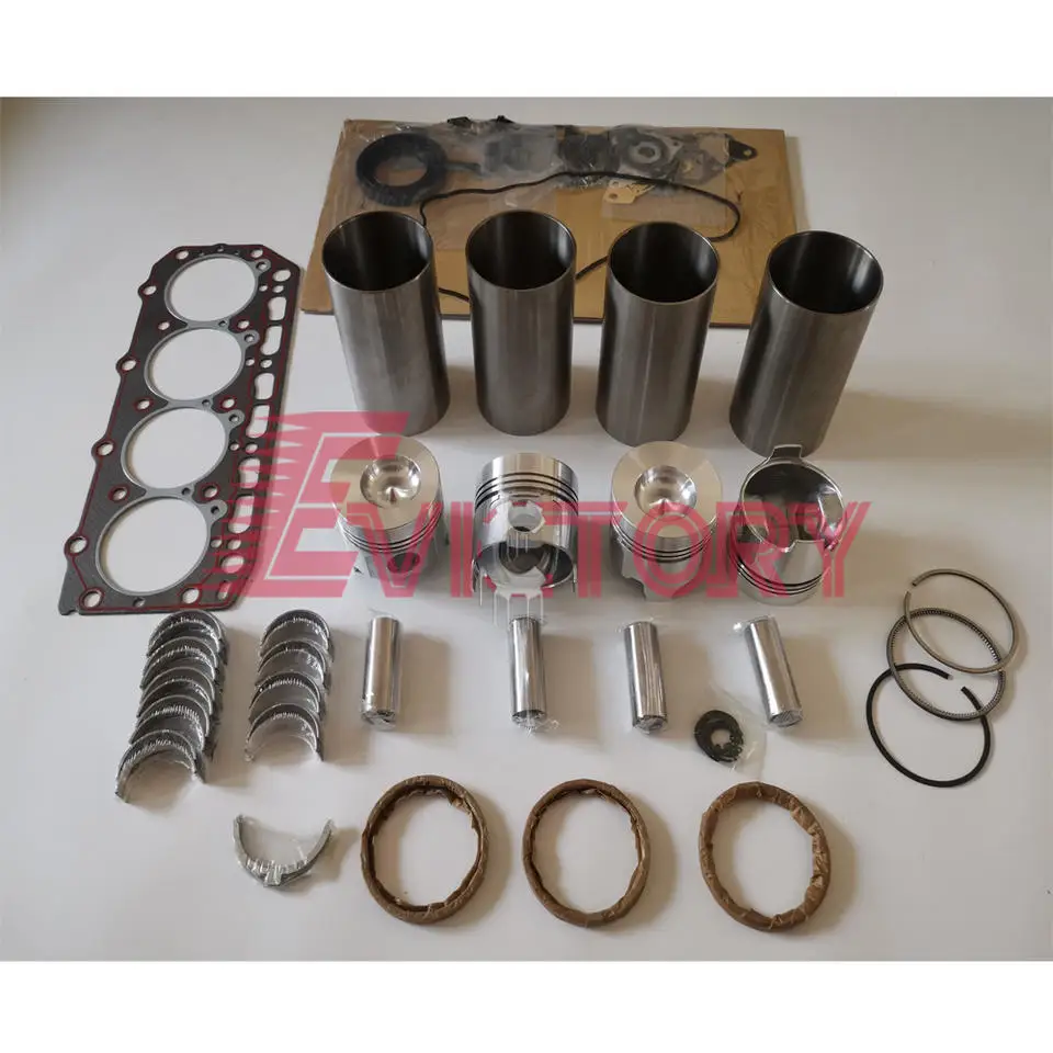 For YANMAR 4TN82L 4TN82 4TN82E overhaul rebuild kit piston liner gasket bearing