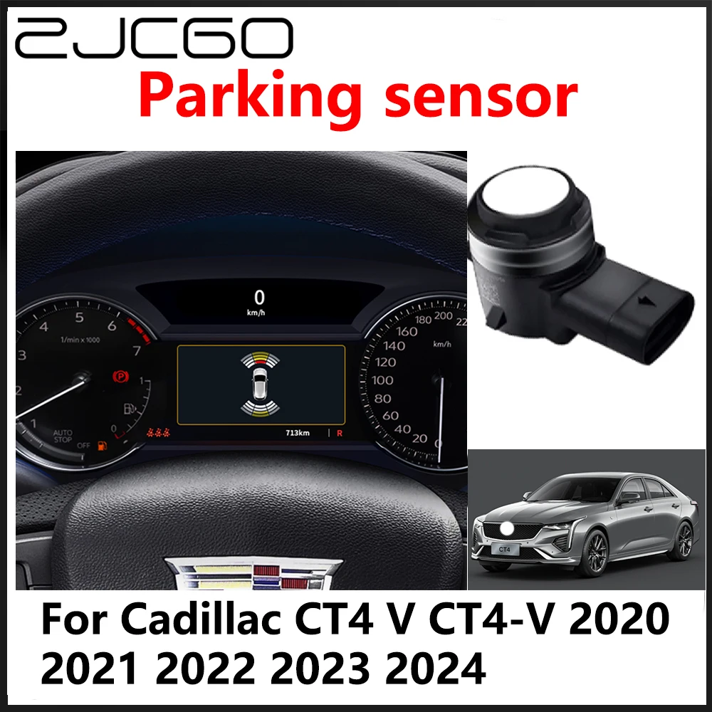 ZJCGO OEM Front Rear Reverse Parking Sensor PDC Car Reversing AID System For Cadillac CT4 V CT4-V 2020 2021 2022 2023 2024