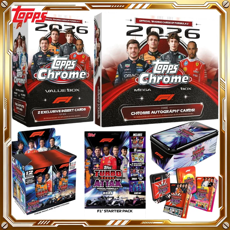 2026 Topps Turbo Attax Formula 1 Card 2026 Topps Chrome F1 Premium Holiday Toy Birthday Gift for Adult Motorsport Collectors Men