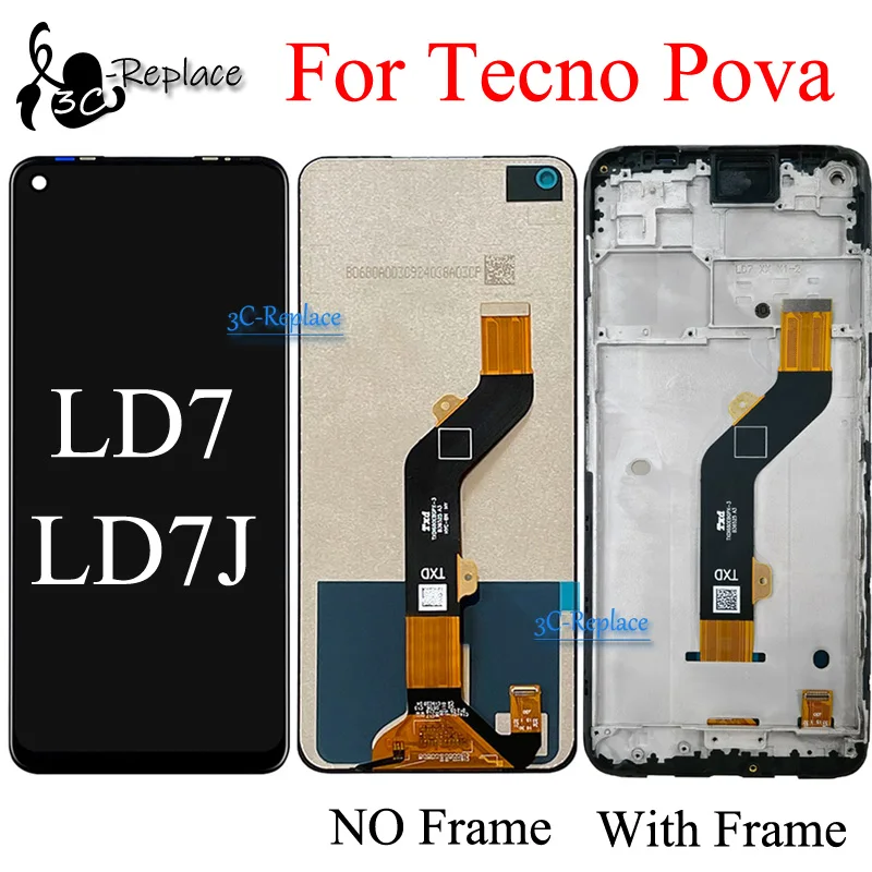 استبدال شاشة لمس LCD بحجم 6.8 بوصة للهاتف Tecno Pova LD7 و LD7j – تقييم شامل ودليل عملي