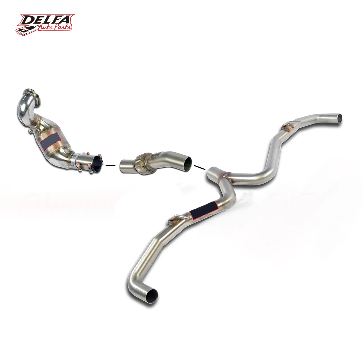 Delfa Exhaust System For Aston Martin DB11 V12/V8 5.2L/4.0T 2017-2018 Exhaust Pipe Muffler Exhaust control valve