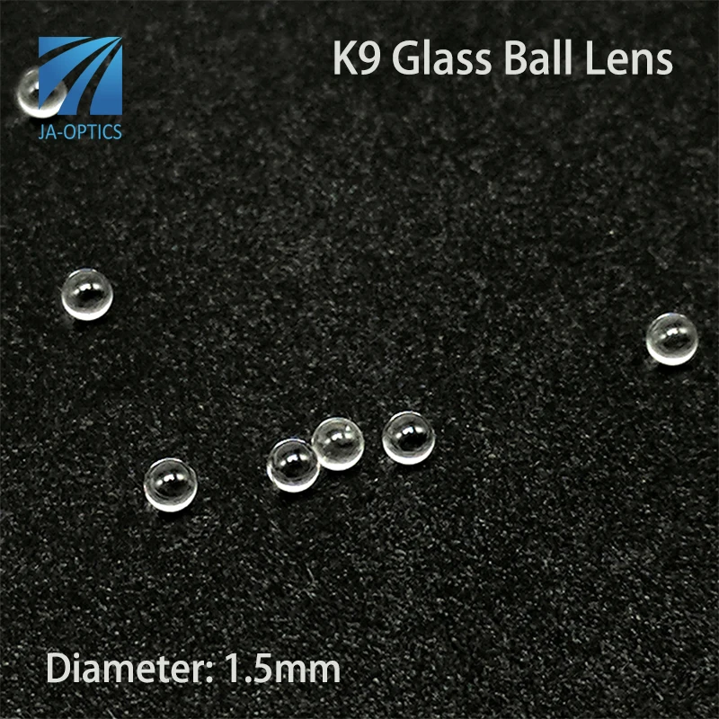 JA-OPTICS Pack of 10 Pcs K9/BK7 Optical Glass Diameter 1.5mm Crystal Spherical Ball Lens