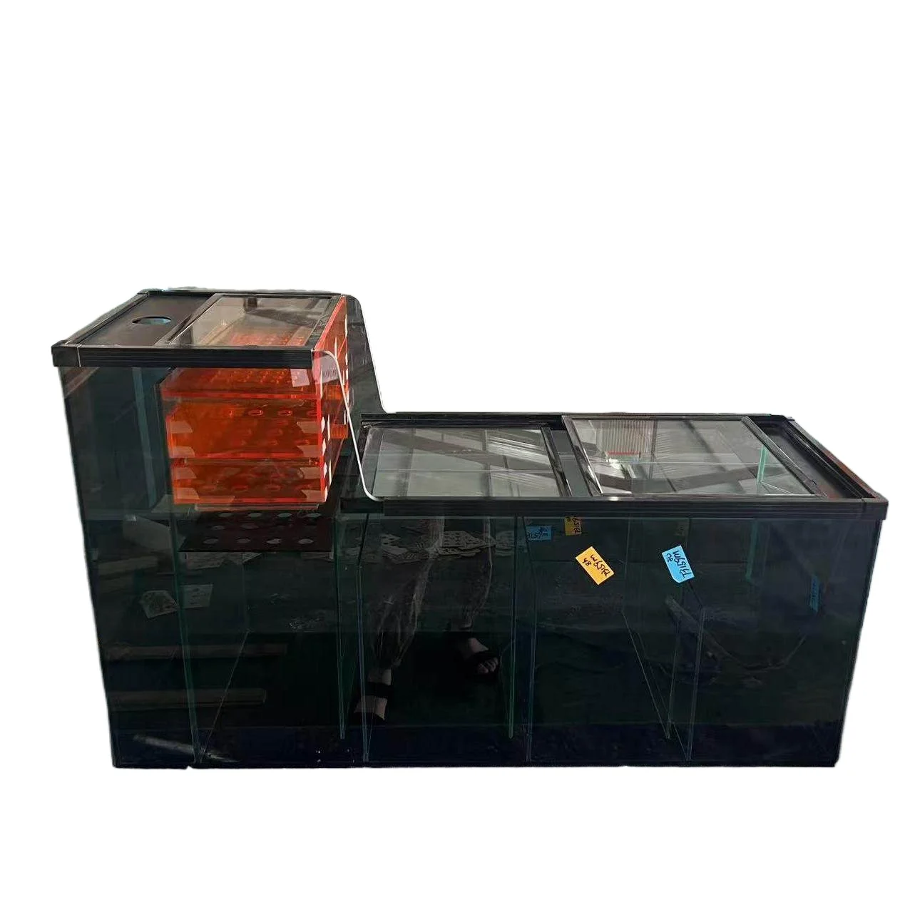 

Двухслойный контейнер для влажной и сухой уборки, фильтрующий бак для дна аквариума, отсек для осаждения, донный фильтр для аквариума, большой, средний.