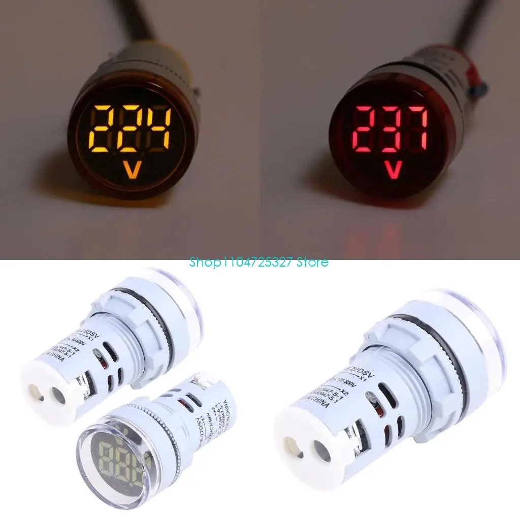 D8KF LED Display Voltmeter LED Digital Tester Single Display Panel Voltmeter
