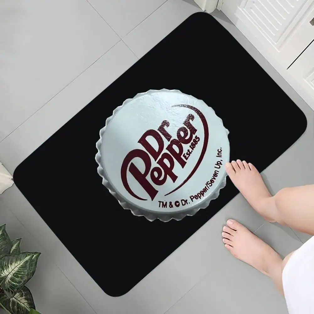 D-Dr-P-Pepper Drink Carpet Bathroom Anti-slip Mat Door Mat Home Decoration Mat Entrance Door Mat Scratch-resistant Door Mat