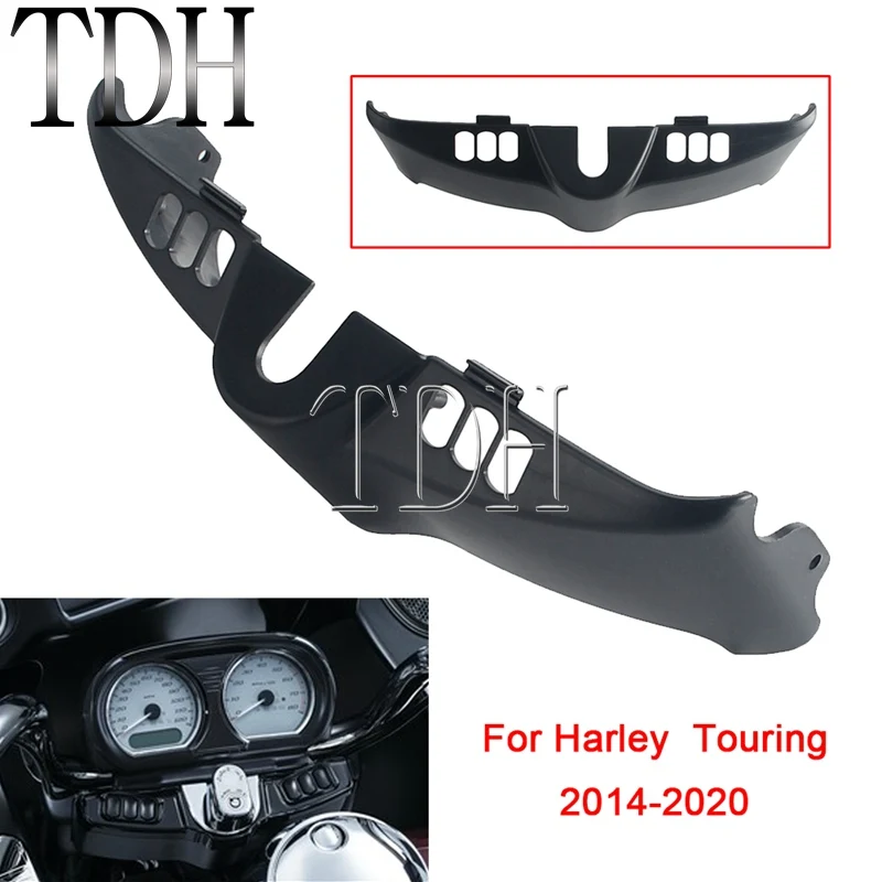 For Harley Trike Tri Electra Glide Ultra Classic 14-2020 Motorcycle Dash Panel Cover Switch Console Accent Trim Inner Dashboard