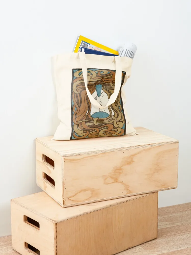 The Kiss by Peter Behrens, 1898 Tote Bag shopper bag women bags luxury women Canvas bag Handbags women