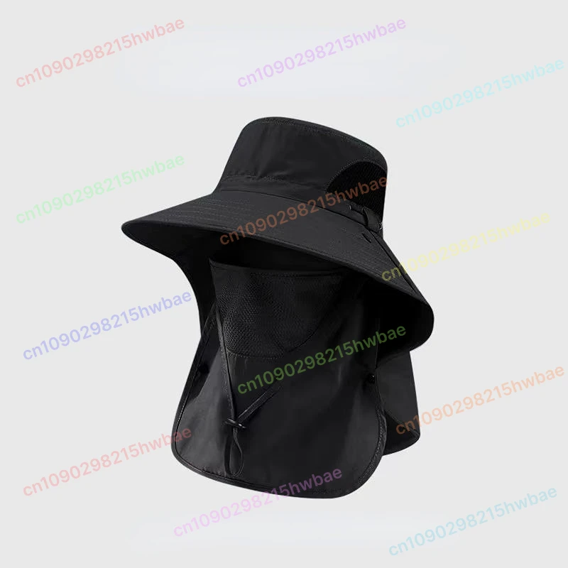 

UV Protection Bucket Hat for Male, Big Brim, Sun-Proof, Outdoor
