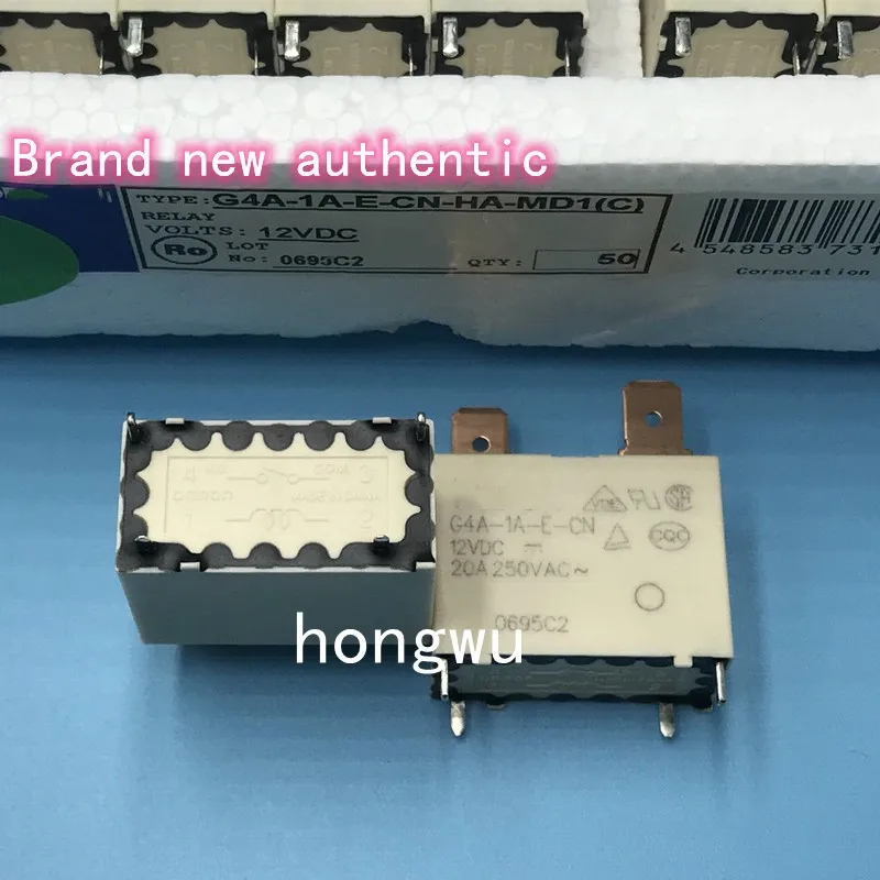 100% Original New 1PCS/ G4A-1A-E-CN-12VDC relay 20A 4pins