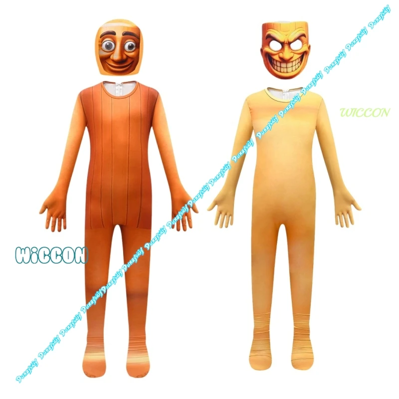 

Tunung Anime Sahur Cosplay Costume Game Brainrot Jumpsuit Mask Boys Girls Role Playing Halloween Party Funny Outfits Suit