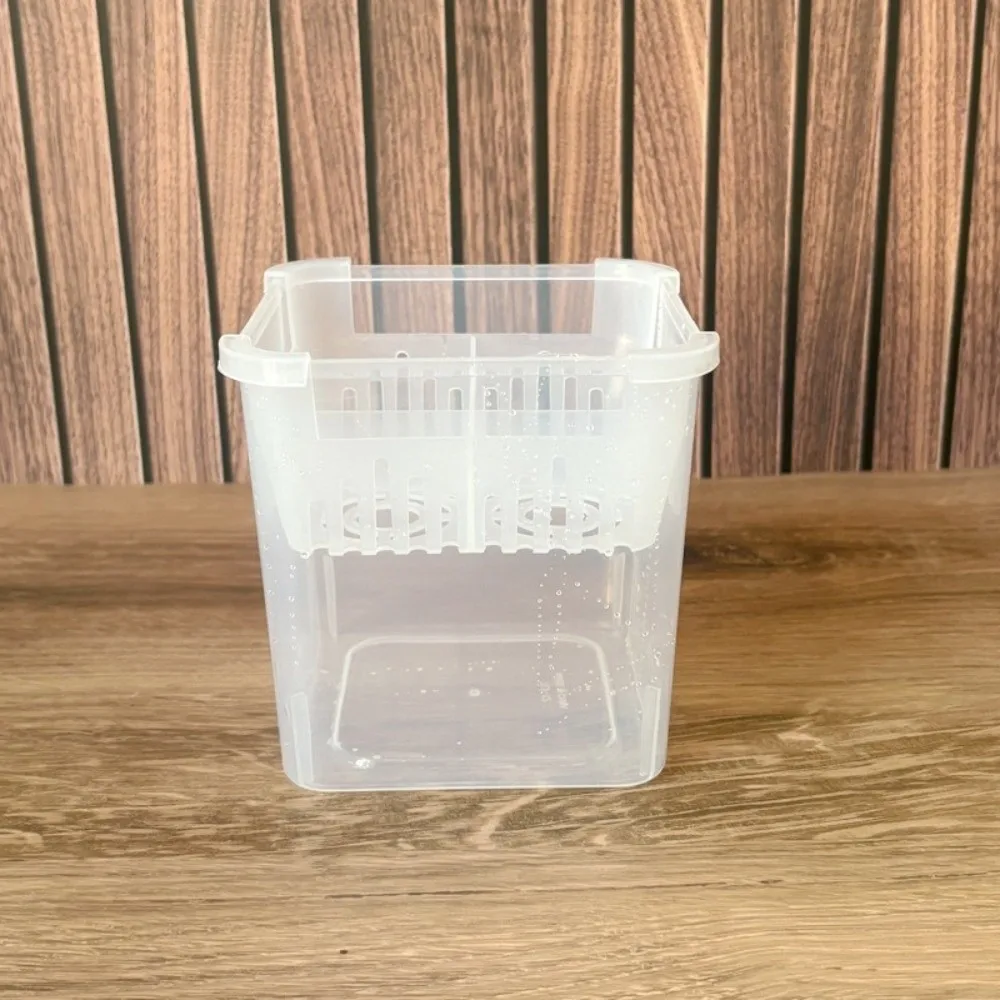 

Набор из 3 гидропонных цветочных горшков с 4 секциями и дренажными отверстиями, квадратные прозрачные самополивающиеся контейнеры для рассады