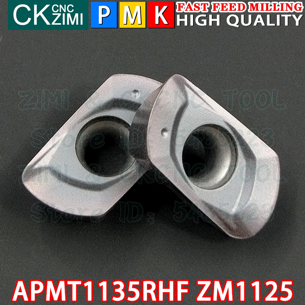 APMT1135RHF ZM1125 APMT 1135 RHF Carbide Chèn Nhanh Thức Ăn Xay Miếng Dụng Cụ Kim Loại CNC Tiện Indexable Xay Dụng Cụ Cắt