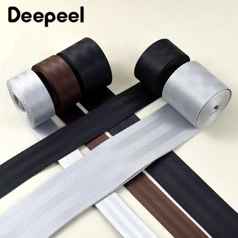 Deepeel Nylon Webbing Tape Backpack Safety Belt Ribbon Luggage Band Bag Strap Clothes Sewing Accessories,20-50mm ,5/10Meters