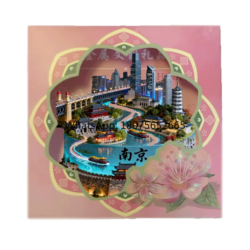 Wuxi metal refrigerator magnet - jiangsu city cultural & creative souvenir
