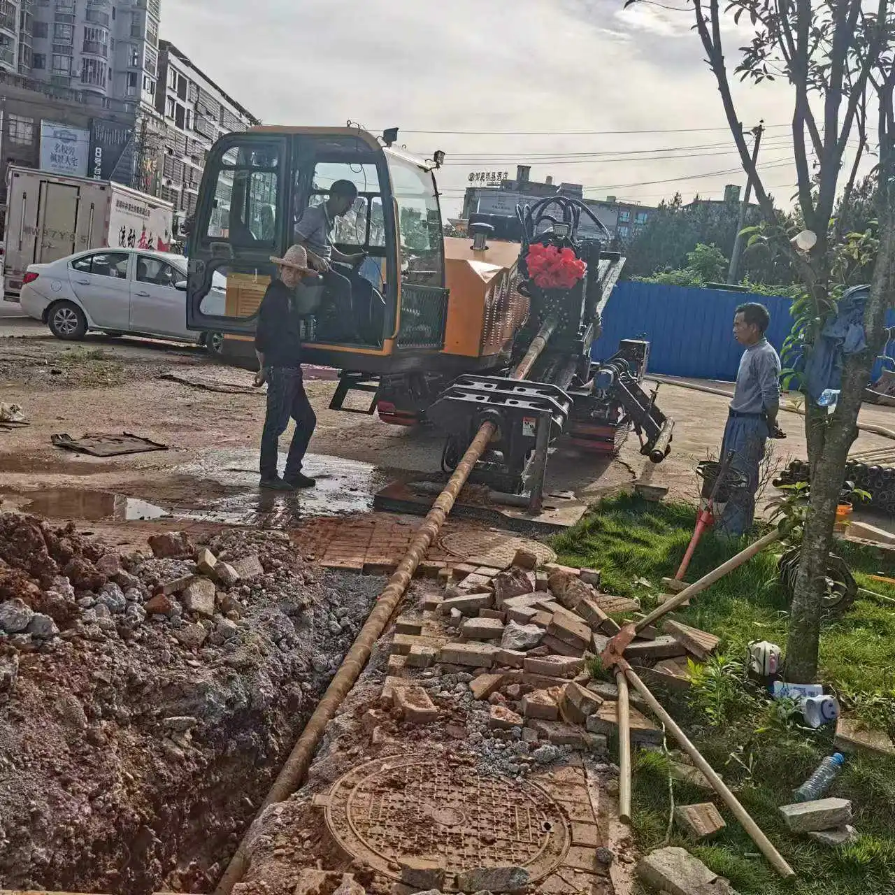 Customized HDD Trenchless Drilling Rig Machine Widely Using Horizontal Directional Drilling Rig Underground Pipe Construction