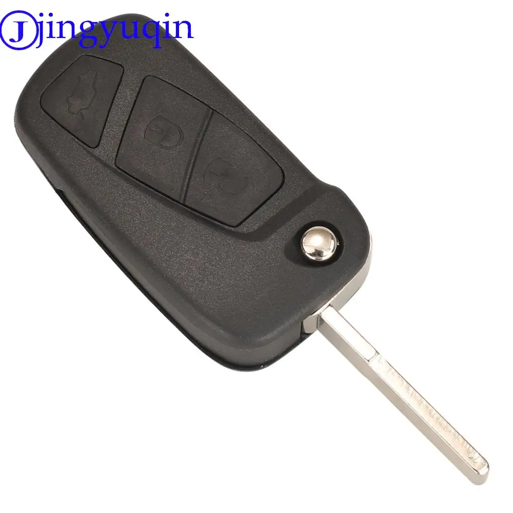 jingyuqin 1838586 3Buttons Flip Folding Car Remote Key Fod 433MHZ ID46 PCF7946 Chip For Ford Ka 2008 - 2016 With SIP22 Blade