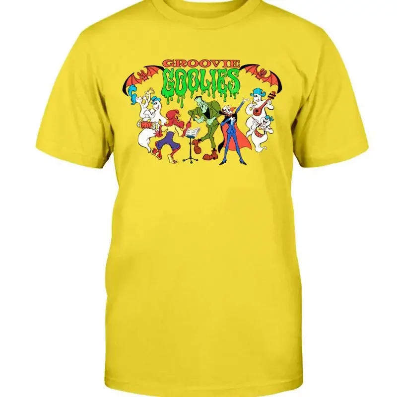 new Groovie Goolies HALLOWEEN yellow T shirt short sleeve S 5XL XB429