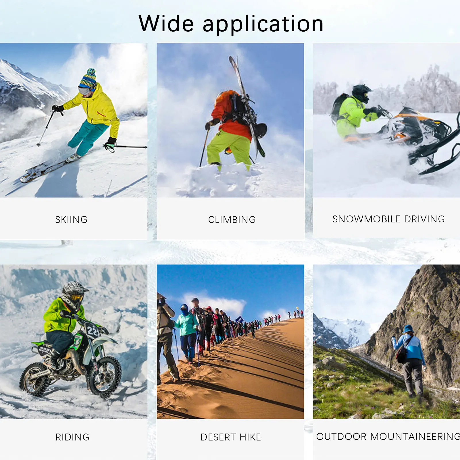 نظارات التزلج المضادة للضباب والرياح طبقة مزدوجة PC عدسة تسلق الثلوج نظارات رياضية للأطفال نظارات رياضية الثلج #3
