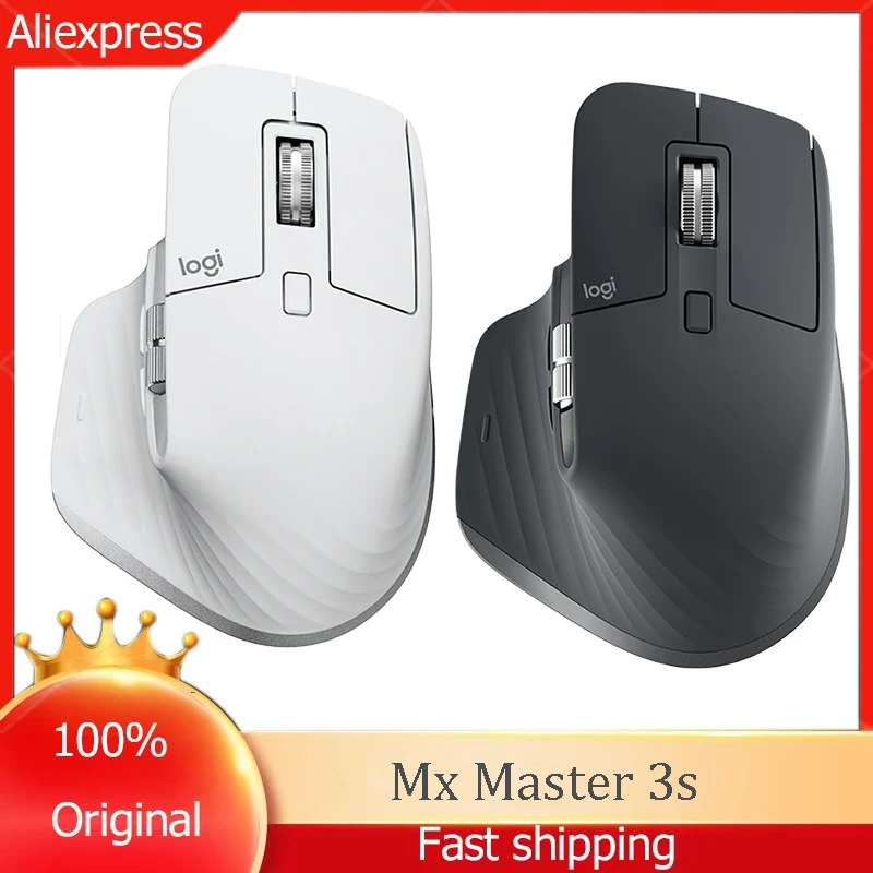 

Обновление! Беспроводная Bluetooth-мышь Logitech MX Matser 3s, 8000 точек на дюйм, игровая мышь, обновление офисной мыши для ноутбука до 3 Mac и Windows