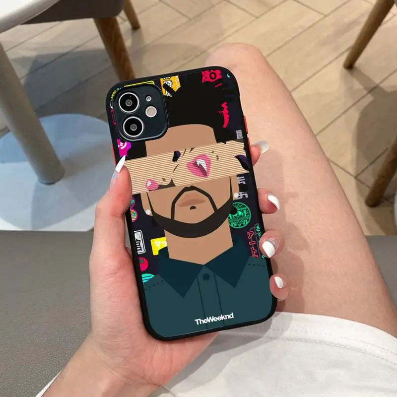 The weeknd Kiss Land Phone Case for iPhone X XR XS 7 8 Plus 11 12 13 pro MAX 13mini Translucent Matte Case