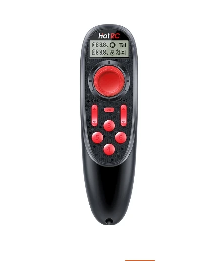 Hotrc DS600 2.4Ghz 6CH Transmitter | 600m Range & Cruise Control For RC Boats/Fishing Boats