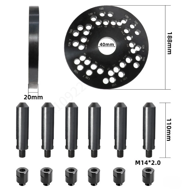 139.7 / 150mm Wheel Hub Balancer Clamp Jig Suitable for Hunter Hoffman Butler Corgi 5 / 6 hole hubs Tyre Balancing Machine