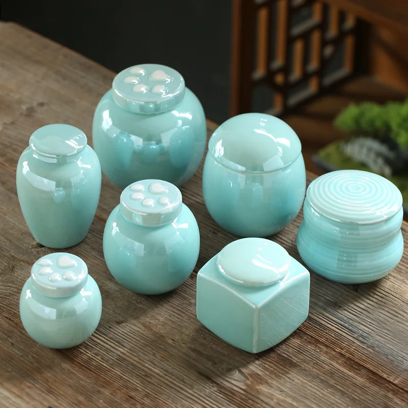 Modern Style Cremation Urn for Pets Pet Funeral Supplies - High-end Ceramic Urns for Holding Ashes