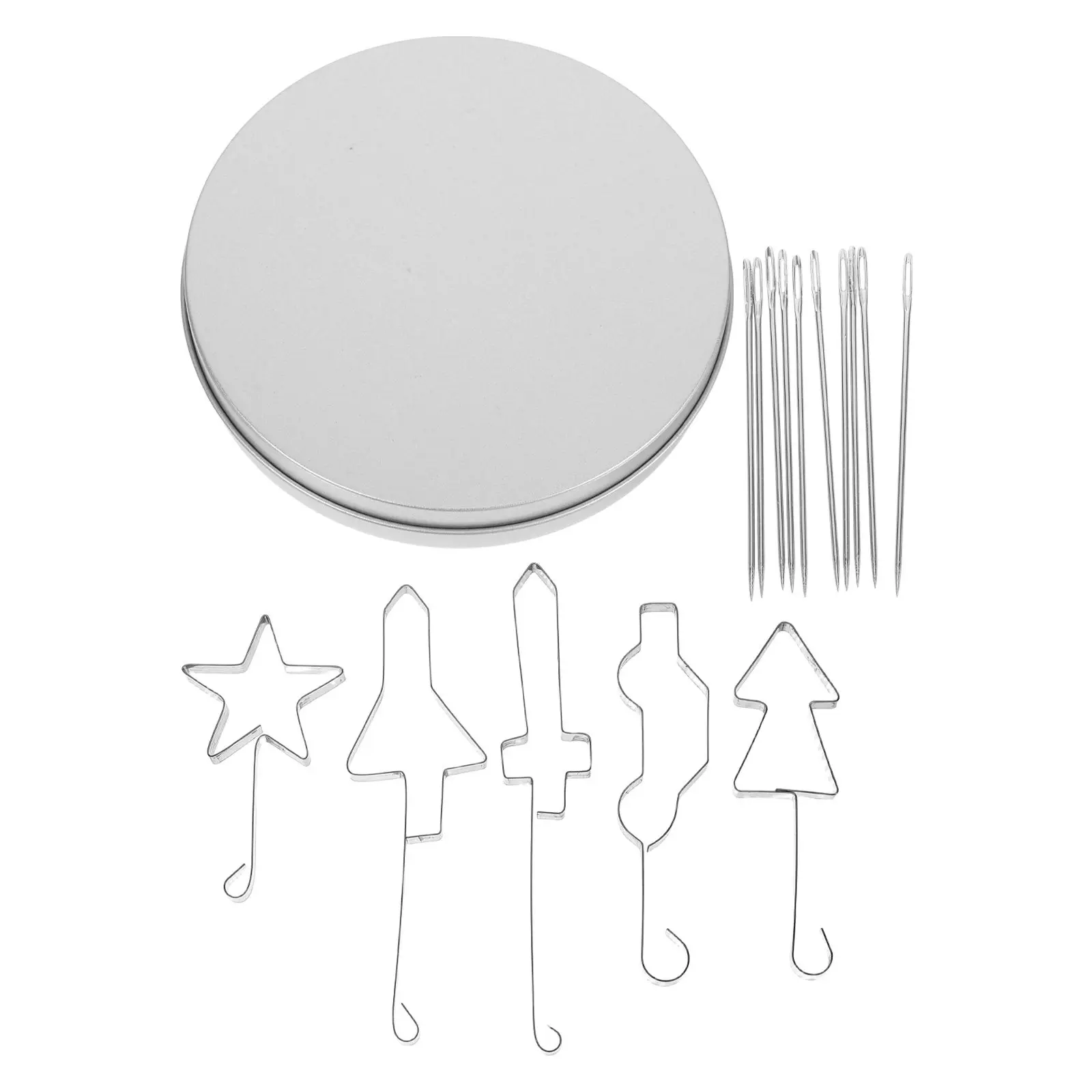 Juego de 3 Moldes para Galletas y Pasteles, Herramientas Coreanas para Hacer Dulces de Azúcar, Moldes Metálicos Fáciles de Usar para Hornear en Navidad, Cumpleaños y Fiestas